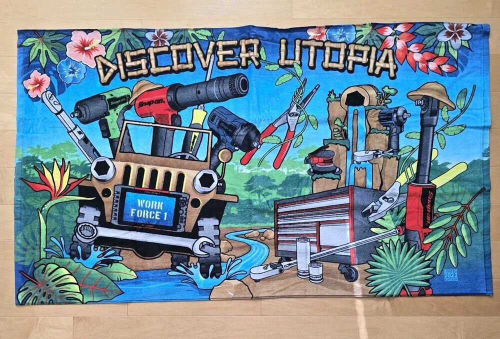NEW Snap On Tools Limited Edition Discover Utopia 2023 Beach Towel Summer